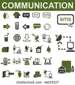 30 Communication Icons Set