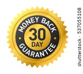 30 day money back guarantee label