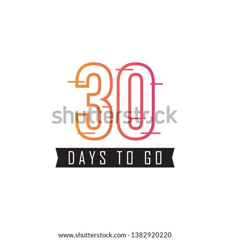 30 Days to go design template
