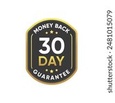 30 days money back guarantee Badge Banner icon vector design