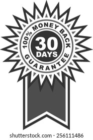 30 days money back guarantee label