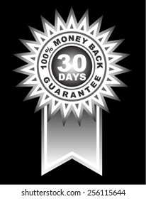 30 days money back guarantee label