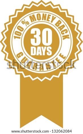 30 days money back guarantee label