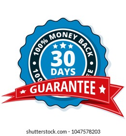 30 Days Money Back Illustration Stock Vector (Royalty Free) 1047578203 ...