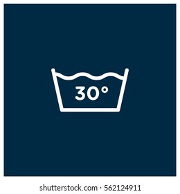 30 degree water vector icon