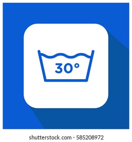 30 degree water vector icon