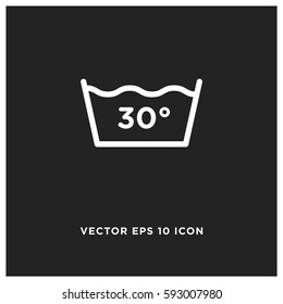 30 degree water vector icon