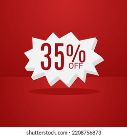 30% discount Banner Discount Sale. Offer price tag discount. Special offers.Vector Sticker Illustration