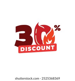 Coleção de Ilustração de Design de Modelo Vetorial de Venda com Desconto de 30%