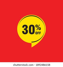 30 descuento, distintivos de vectores de venta para etiquetas, , pegatinas, banners, etiquetas, etiquetas, etiquetas web, nueva oferta. Banner de signo de origami de descuento