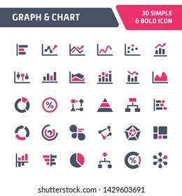 30 iconos vectoriales editables relacionados con el gráfico 