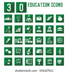 30 Education icons,vector