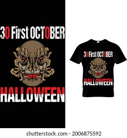 30 First Halloween T Shirt Design... Halloween 2021 Template