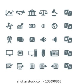 30 Icon Set News Category 2