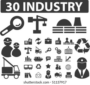 30 industry signs. vector