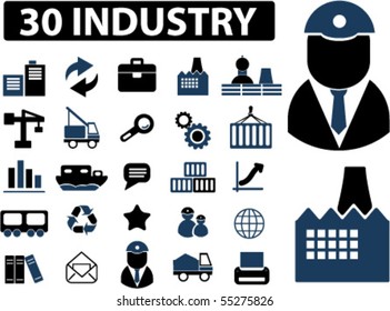 30 industry signs. vector