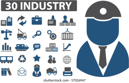 30 industry signs. vector