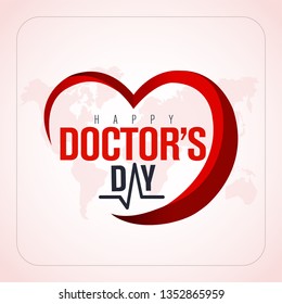 30 Mart Dünya Doktorlar Günü. Translation: March 30,  World Doctor's Day. concept greeting card, National Doctors Day Template calligraphy, vector, illustration. 