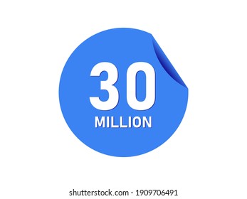 30 Million Texts On The Blue Sticker