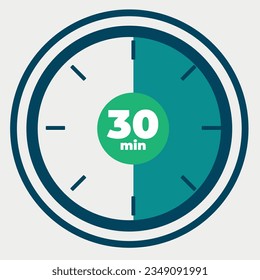 30 Min Timer vector illustration