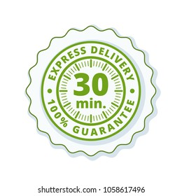 30 minutes Express Delivery illustration