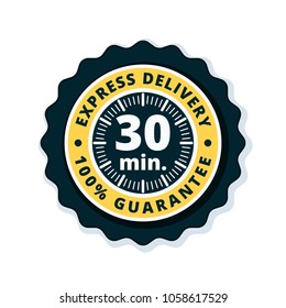 30 minutes Express Delivery illustration