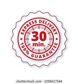 30 minutes Express Delivery illustration