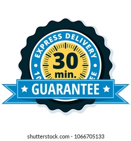 30 minutes Express Delivery illustration