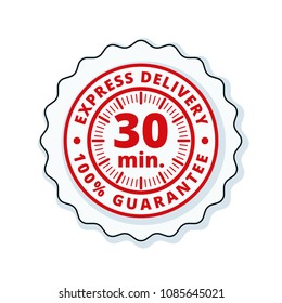 30 minutes Express Delivery illustration