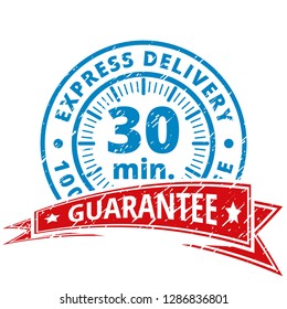 30 minutes Express Delivery illustration