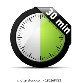 30 Minutes Timer Stock Illustration 198250022 | Shutterstock