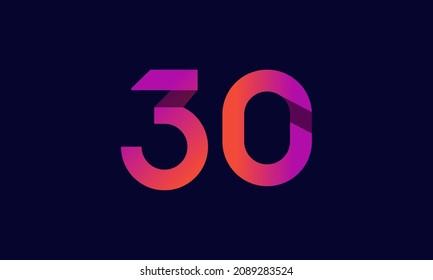30 New Gradient Orange Modern Logo