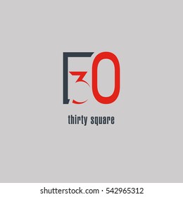 30 Number Logo Design Vector Element Stock Vector (Royalty Free ...