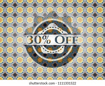  30% Off arabesque emblem. arabic decoration.