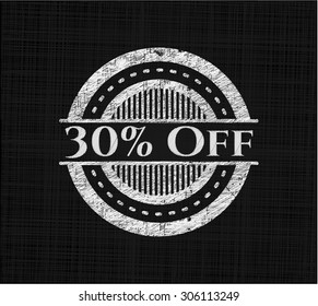30% Off chalk emblem