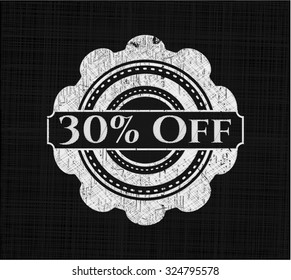 30 % Rabatt auf Kreide-Emblem