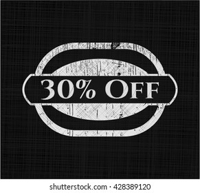 30% Off chalk emblem