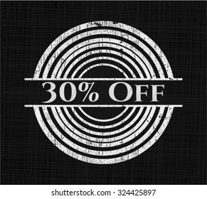 30% Off chalkboard emblem 