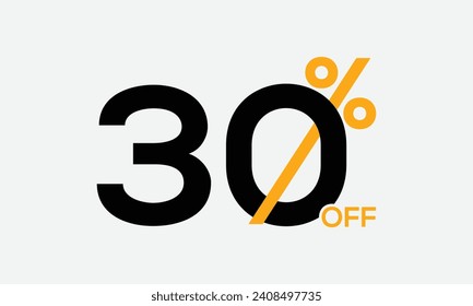 30% off creative sale vector, 30 percent off vector art, sale discount vector