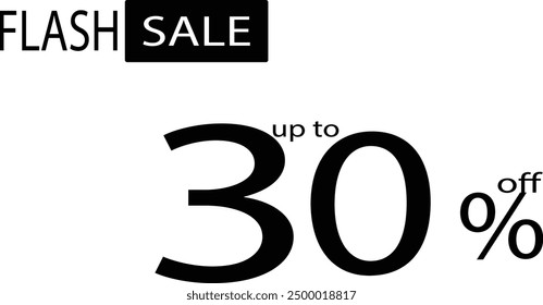 30% off flash sale banner