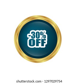 -30% OFF - glossy round button
