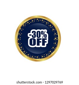 -30% OFF - glossy round button