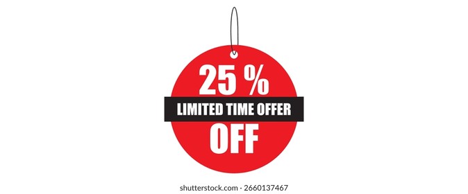 30 Off Limited Time Offer Sale Banner vector.