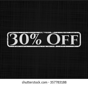 30% Off on blackboard