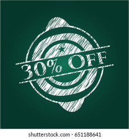 30% Off on chalkboard
