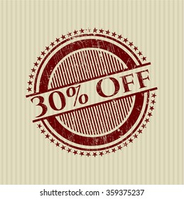 30% de precinto de textura de hule de goma