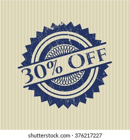 30% Off rubber grunge texture seal