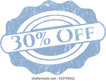 30% Off rubber grunge texture seal