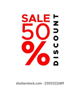 30% off sale banner vector template design with red black text. Thirty percent off poster for special discount offer or deal for social media advertisement or business promotion