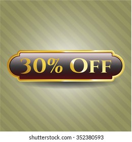 30% Off shiny badge